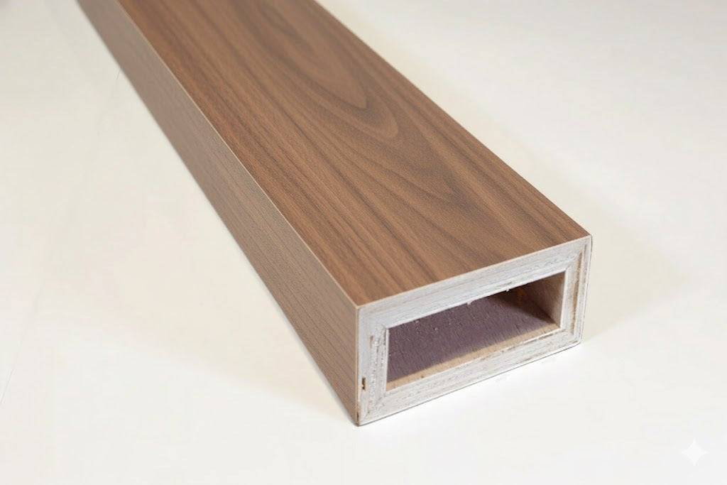 Wood Slat Room Divider SKANDINAVIA Walnut Sample