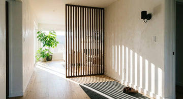 Hallway Wood Slat Dividers: How to Give a Long Corridor a Reason to Exist