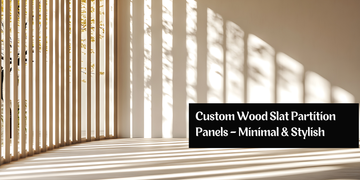 Custom Wood Slat Partition Panels – Minimal & Stylish | PRIMO PANELS