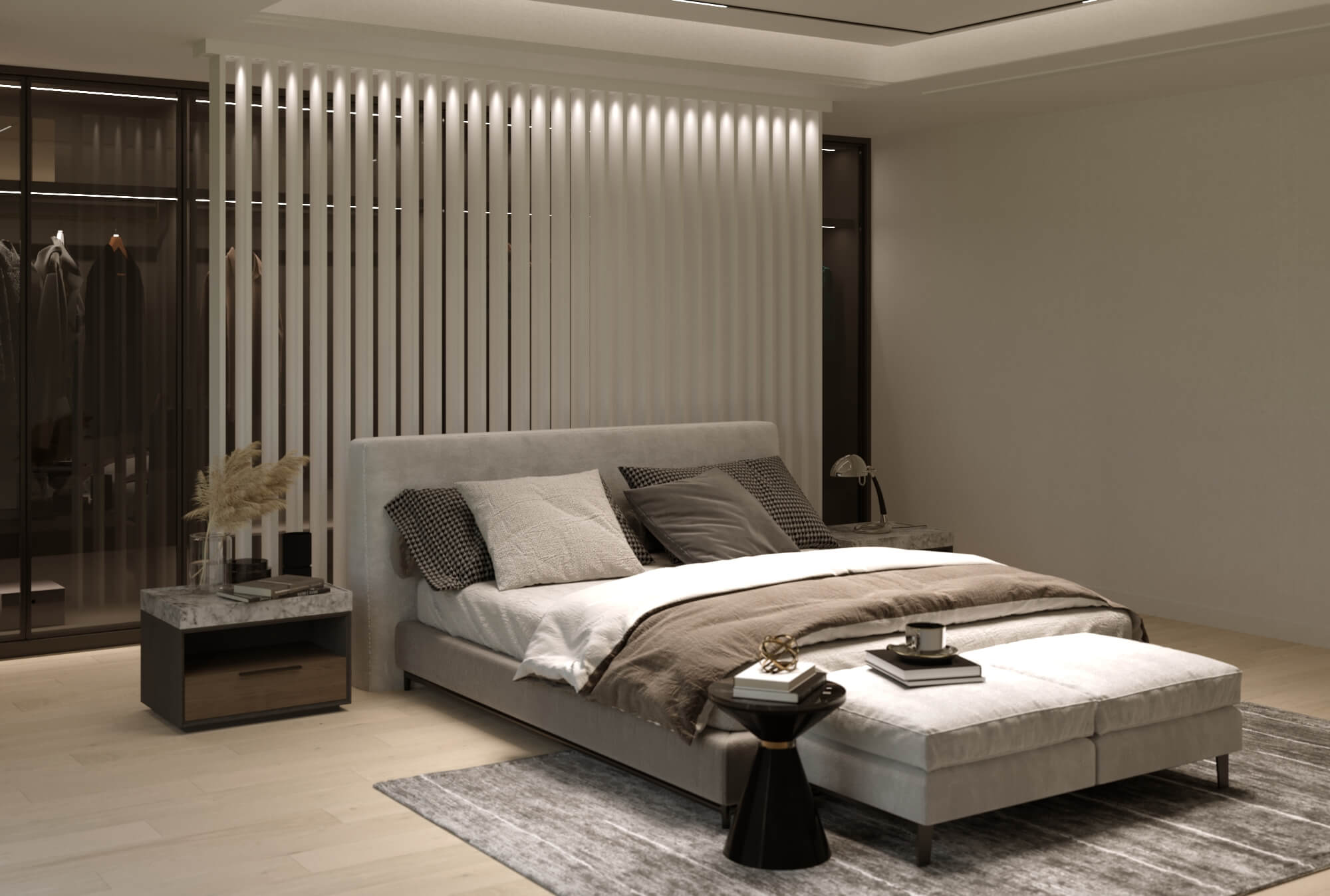 wood slat divider