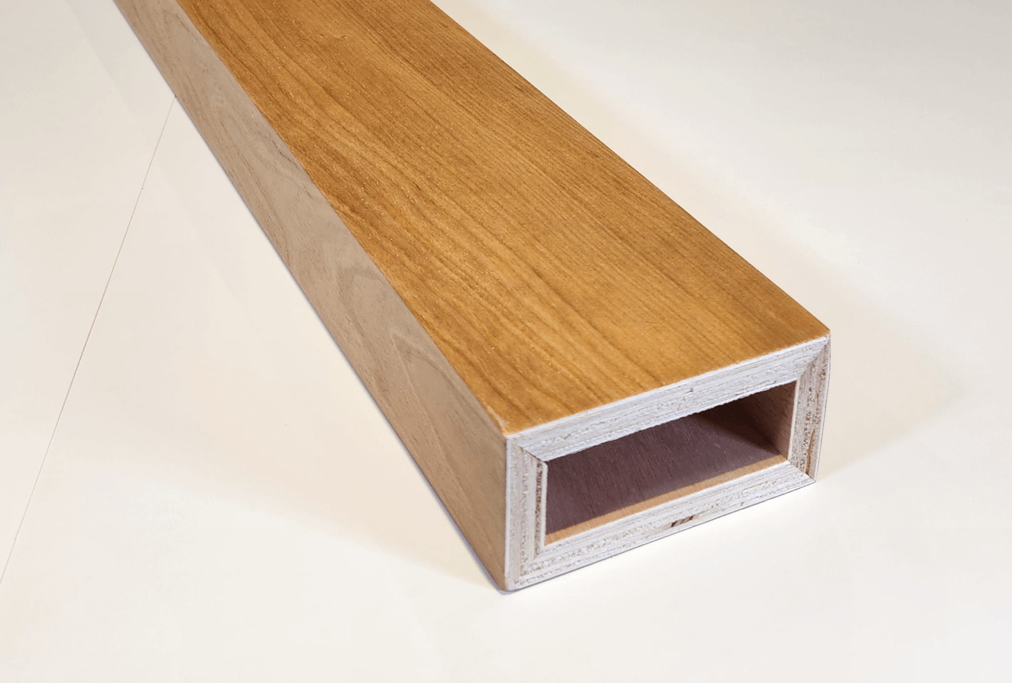 Wood Slat Room Divider – Light Walnut