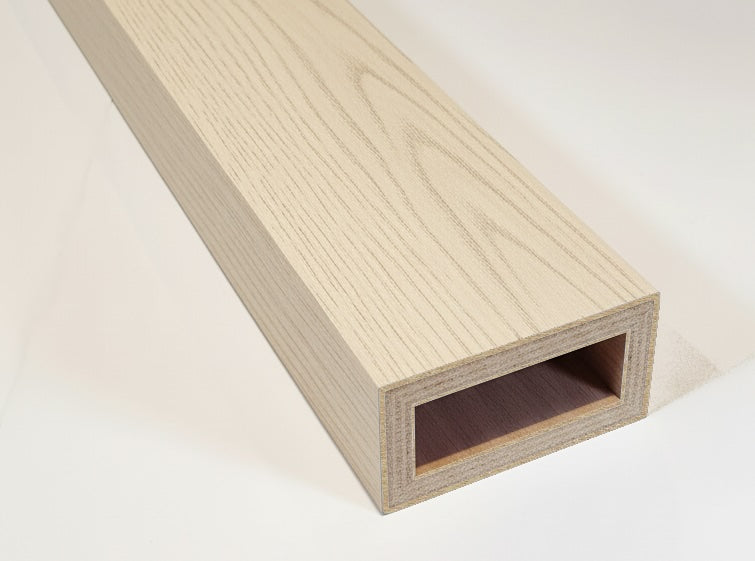 Wood Slat Room Divider – White Oak