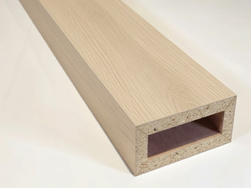 Wood Slat Room Divider SKANDINAVIA - UNFINISHED White Oak
