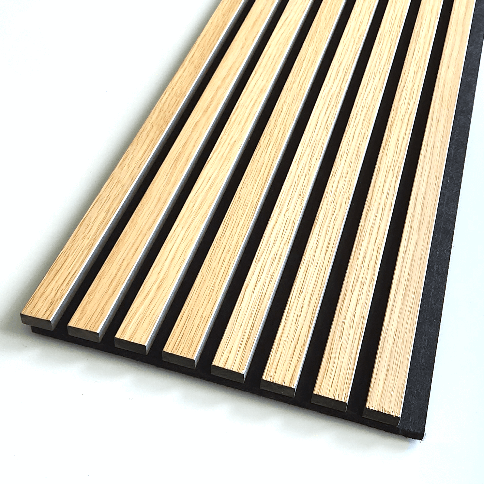 Acoosti Silver Oak Wood Slat Acoustic Wall Panel - FWDirect