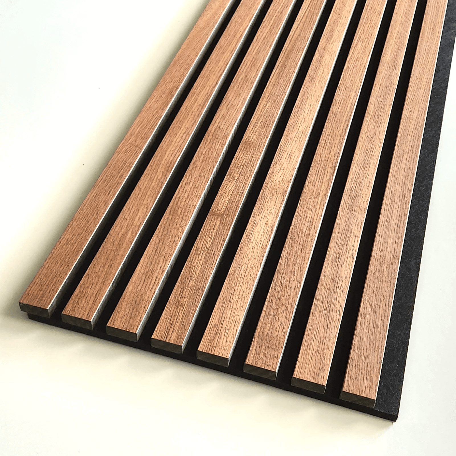 Acoustic Slat Wood Wall Panel, Walnut - 1200